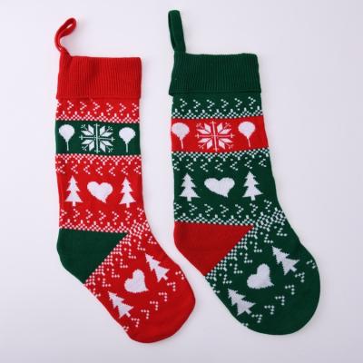 China Durable Customized Wholesale Christmas Beans Gift Bag Christmas Beans Decoration Plush Christmas Sock for sale