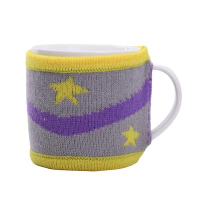 China Factory Custom Acrylic Wool Christmas Mug Cover Mugs Coffee Mug Sweater Knitting Sweater for sale