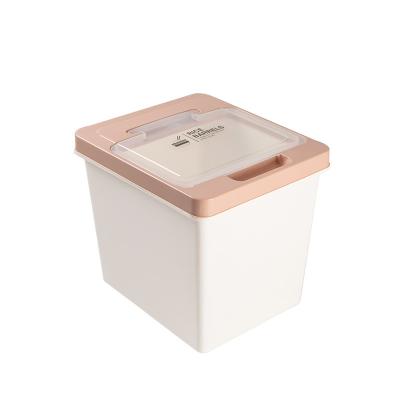 China Hot Selling Sustainable Kitchen Plastic Rice Storage Box Large Size Cereal Grain Storage Container Barrel With Lid for sale