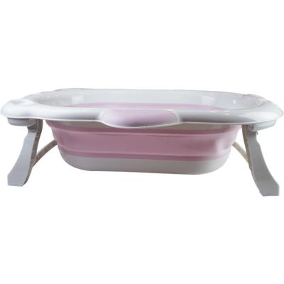 China Sustainable Hot Selling Big Folding Baby Bathtub Collapsible Bathing Tub For Baby for sale