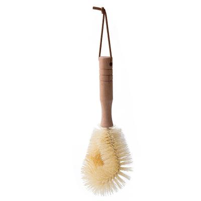 China Sustainable Household Kitchen Dish Washing Brush Coconut Beech Pot Washing Oil Free Cleaning Brush for sale