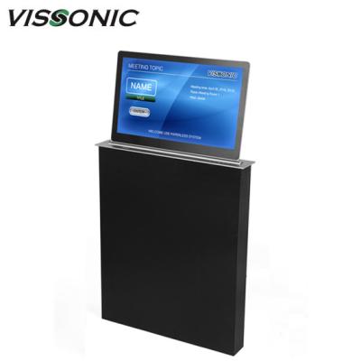 China Meeting Room System Vertical Lcd Hidden Table Audio Conference System VISSONIC audio VIS-15LSSC/VIS-17LSSC/VIS-18LSSC for sale