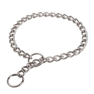 China Viable Kingtale Pet Chain Collar Dog Training Choke Chain Collar for sale