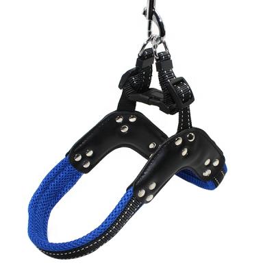 China Kingtale Padded Soft Breathable Padded Adjustable No Pull Nylon Pet Harness For Small Medium Large Dogs for sale