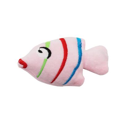 China Kingtale Plush Fish Interactive Catnip Viable Kitten Cat Toys For Cat Training for sale