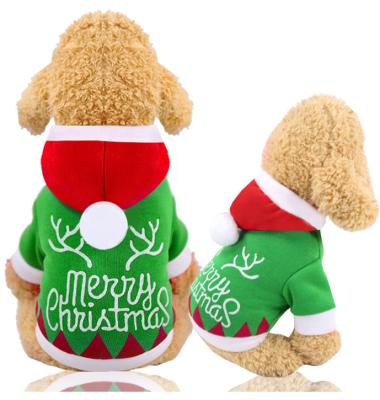 China New Fashion Autumn Winter Pet Hoodie Christmas Warm Dog Clothes For Dogs Pet Cat for sale