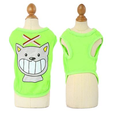 China Kingtale Spring And Summer Strap Cartoon Style Dog Vest Viable Pet Clothes Clothes In Stock for sale