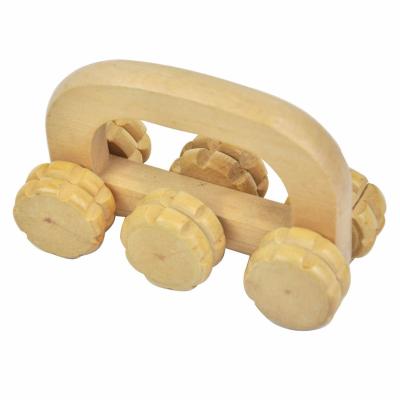 China Factory Good Quality Hot Selling Wooden Body Roller Massager Tool Body Directly Wooden Massager Hand Held Car Roller Massager for sale