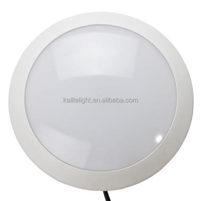 China Modern Waterproof IP66 IK10 110LM/W High Power Modern Round Outdoor Mounted LED Ceiling Light for sale