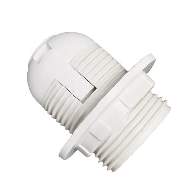 China HITECDAD Screw Full Tooth E27 Plastic Lamp Base E27 Edison Screw Socket Plastic Lampholder Lamp Holder E27 Lamp Base for sale