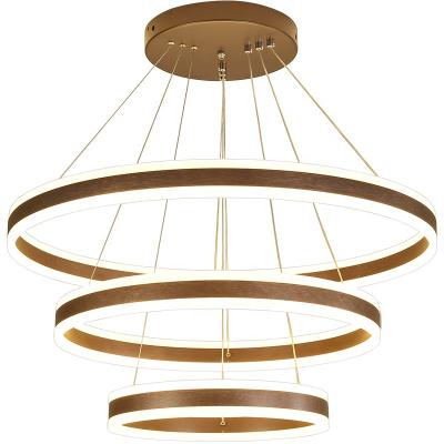 China HITECDAD Modern Nordic Modern Indoor Decorative Pendant Light Acrylic Aluminum Hanging Chandelier for sale