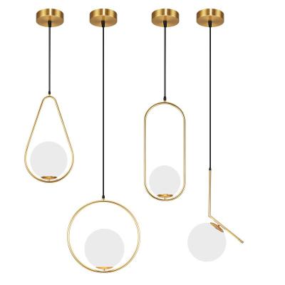 China Post Modern Copper Source Postmodern Pendant Light E14 LED Living Room Chandelier Decorative Lighting Style Packing Modern Flow Glass for sale