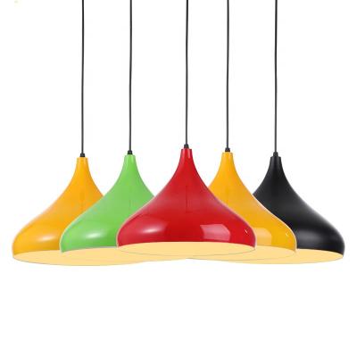 China HITECDAD Nordic Modern Colorful Aluminum Supermarket Hanging Lamp Wire Supermarket Decorative Light Pendant Light for sale