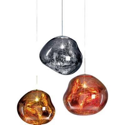 China HITECDAD Modern Simple Creative Nordic Round Glass Pendant Light Home Decor Modern Suspended Glass Hanging Light for sale