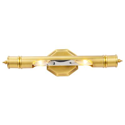 China Wall Mounted Type Bathroom Mirror Lamp Bedroom Gold Color Decor Restaurant Hotel Home Use Decorative Wall Light for sale