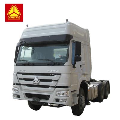 China Hot Selling Chinese Supplier 35 Ton 371HP 10 Wheeler 6X4 Sinotruck HOWO Used Tractor Truck Head 6985x2496x3850mm for sale