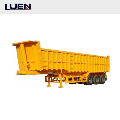 China Heavy Duty Galvanized Electric Semi Truck Trailer Lift 4x4 Dump Trailer Rear Dump Semi Trailer Truck for sale