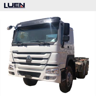 China Hot Sale Metal 2021 375 Hp 371 Hp Euro 4 Used Trailer Truck Head Used Tractor Trucks Made In China for sale