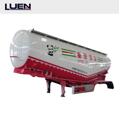 China Famous brand of truck trailer 40 ton 50 ton 53 CBM 65 CBM cement dust tank dry bulk trailer semi for sale for sale