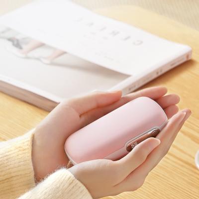 China High Quality Rechargable RV 10000mAh Pocket Portable USB Electric Hand Warmer Reusable with Mobile Power Bank for sale