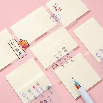 China Wedge Paper 7.4 x Wholesale Self Adhesive Stationery Office Notepad 7.6 Note Transparent Sticky Notes Custom for sale