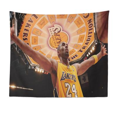 China NBA Kobe Bryant Tapestries Super Star Tapestry Lightweight Basketball Backdrop Decoration For Bedroom for sale