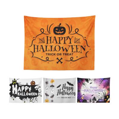 China Dropshipping Lightweight Pumpkin Design Art Print Wall Mounted Hanging Clothes Halloween Decorations for sale