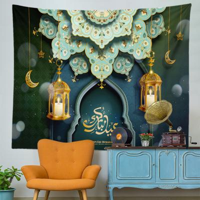 China Lightweight Islamism Home Decoration Wall Hanging Printing Carpet Eid Ramadan Tapestry For Prayer Room for sale