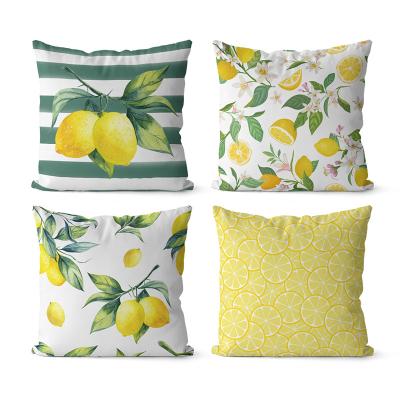 China Customization Summer Hawaii Style Flower Fruit Plant Case Tile Pattern Popular Wholesale Anti-static Cushion Cover for sale