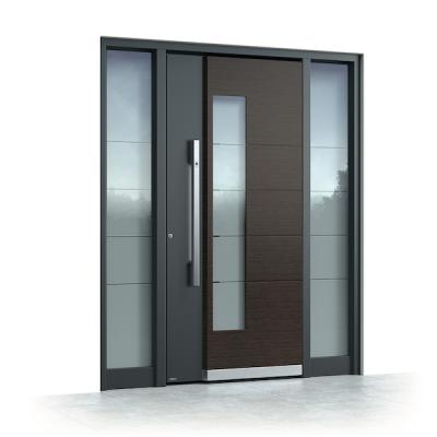 China Young raincoats like the modern style of the security steel door, home main entrance door for sale