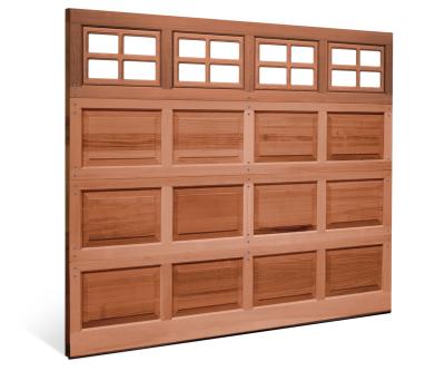 China high quality waterproof wooden garage door made in china for sale