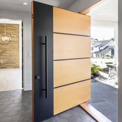 China Beautiful and atmospheric modern wooden pivot door for sale