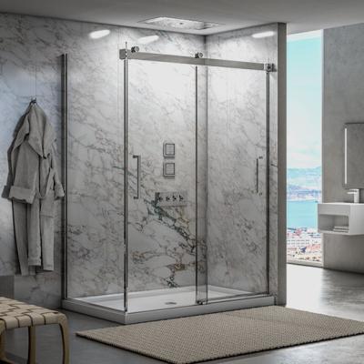 China modern waterproof shower room glass door, bathroom glass partition for sale