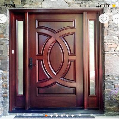 China Modern Give $100 Cash Voucher High Quality Solid Wood Entry Doors for sale