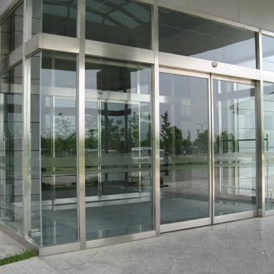 China Waterproof Durable Automatic Glass Sliding Door For Supermarket for sale