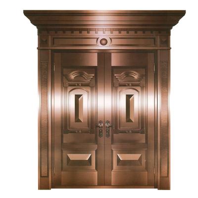 China Waterproof pure cooper door for villa, exterior doors MS-1122 for sale