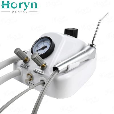 China 2/4 Holes Mini Portable Turbine Unit Air Dental Regional Dental Mobile Water Syringe Work With Air Compressor for sale