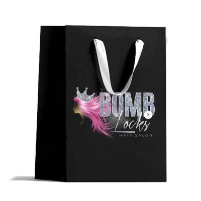 China Fashion Accessories Price Cheap Custom Logo Luxury Hair Box Hand Bag Gift Bag Hair Packaging for sale