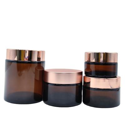 China Custom 20ml 30ml 50ml Cosmetic Hot Selling Bottom Support New Products Thick Amber Glass Bottle for sale