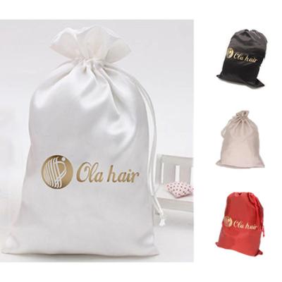 China China factory wholesale price high quality satin wigs silk hair bags for hair packaging with logo for sale