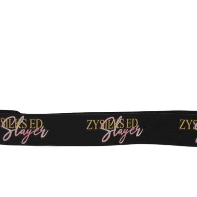 China 2022 newest low MOQ fashion size quality customization cast iron elastic bands hair with logo for sale