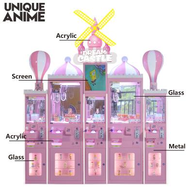 China Profitable Pink Toy Doll Club Candy Selling Coin Operated Claw Machine Doll Claw Vending Machine Commercial Custom for sale