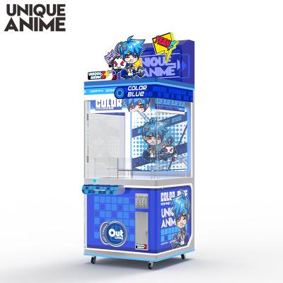 China Colorful Metal Style Claw Machine Metal Cabinet Toy Plush Crane Game Coin Operator Ticket Acceptor Machine For Arcade Amusement Rides for sale