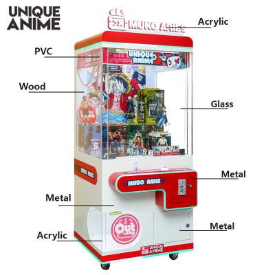 China All Metal Cabinet Unique Anime Claw Machine Game Crane Plush Toy Machine Metal Housing 20cm Claw For Amusement Entertainment Art Toy Center for sale