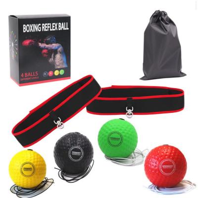 China Outdoor Sport Travel Increasing Fitness Indoor Elastic Gear Gymnastics Headband Boxing Reflex Punch Training Ball for sale