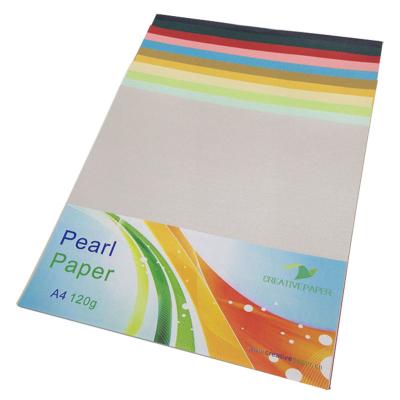 China 10pcs 120gsm A4 Rustproof Metallic Paper for Office Printing and Handcraft for sale