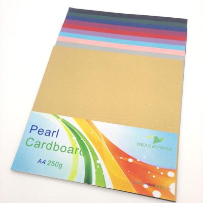 China 10pcs 250gsm A4 Pearl Paper Antirust Cardboard Pearl Paper for Office Printing and Craft Making for sale