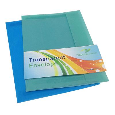 China Gift Envelope C6 Color Transparent Envelope for sale