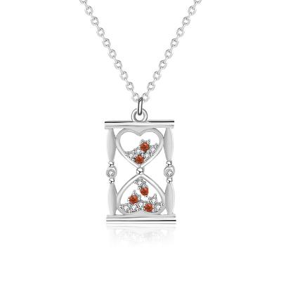 China Hourglass Fashion CLASSIC Creative Jewelry 925 Sterling Silver Necklace Women for sale