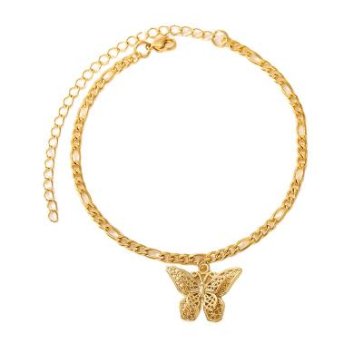 China BOHEMIA Gold Butterfly Fashion Stainless Steel Jewelry 18K Gold Bracelets Women for sale